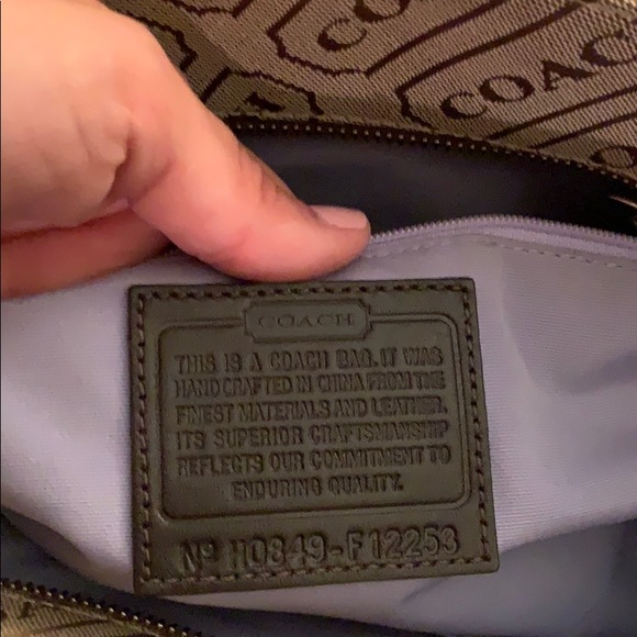 Brown coach work bag - Picture 4 of 4